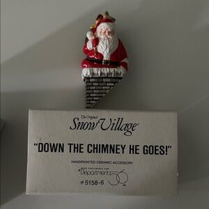 Department 56 “Down the Chimney He Goes”